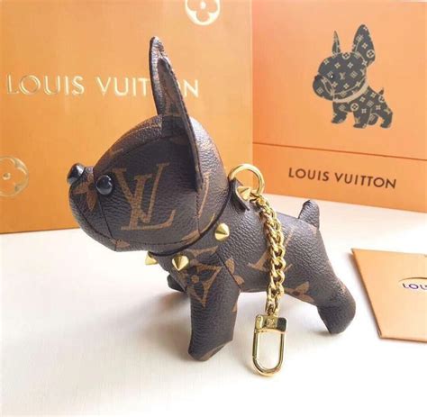 louis vuitton dog key chain|Louis Vuitton dog keychain authentic.